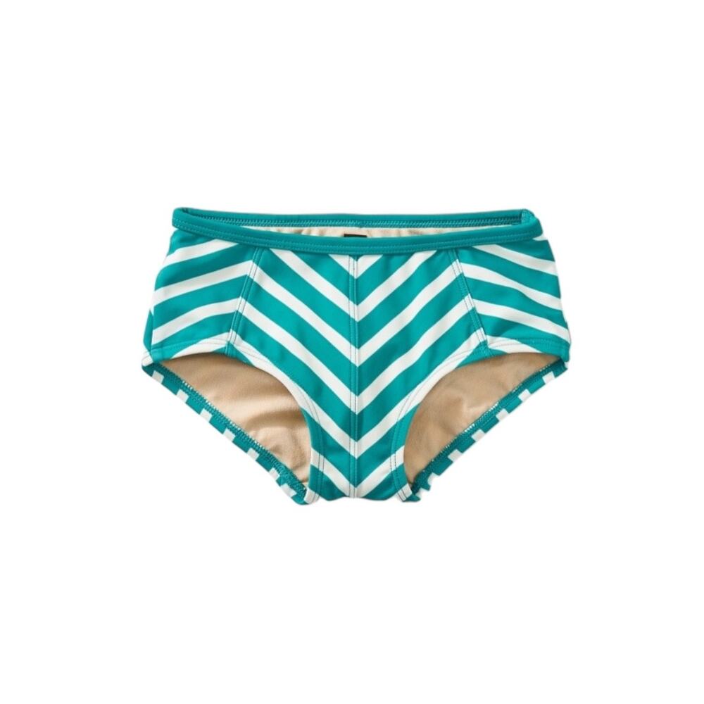 NEW Tea Collection Mermaid Teal Stripe Tankini Swim Bottoms size 7